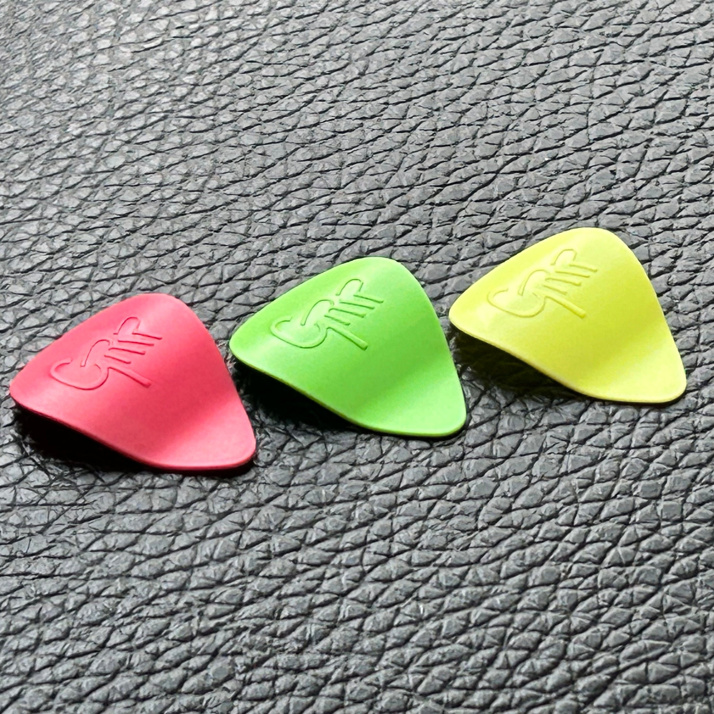 Acetal Combo 3-Pack - Grip Guitar Picks | Non-Slip Contoured Guitar Picks